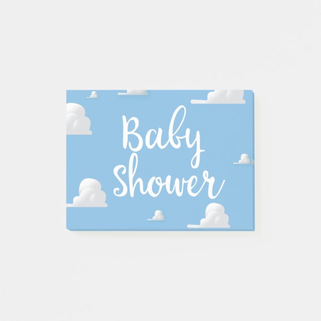 Post-it® Bébé Fête Nuages Blancs Gonflés (Devant)