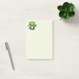 Post-it® Bébé Hibou Mignon St Patrick Dessin Animé