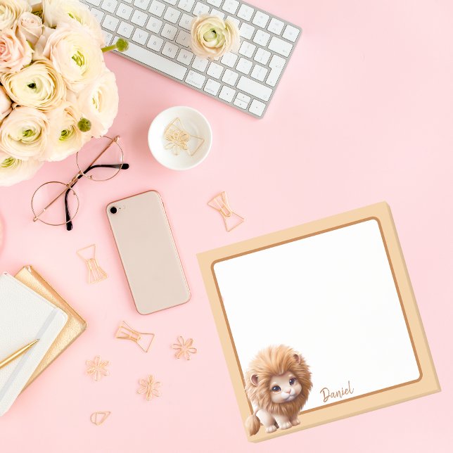 Post-it® Bébé Lionceau Animal Mignon   (Créateur téléchargé)
