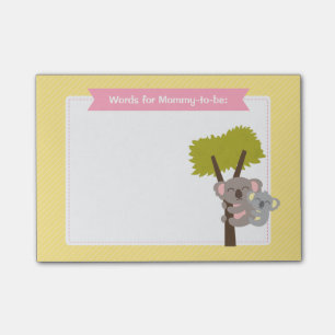 Post-it® Bébé mignon Koala Ours et Baby shower maman