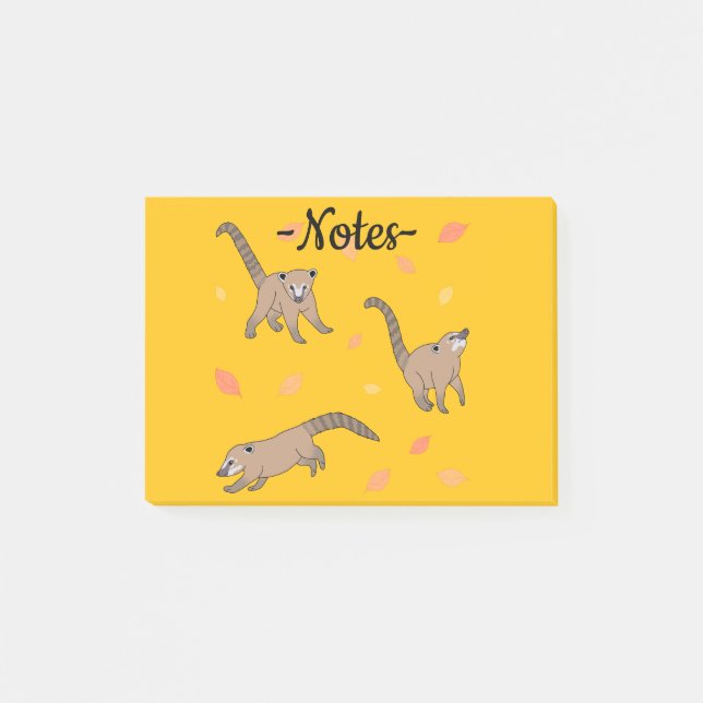Post-it® Bébés Coatis (Devant)