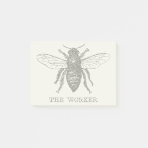 Post-it® Bee Worker Honey Black Bumblebee