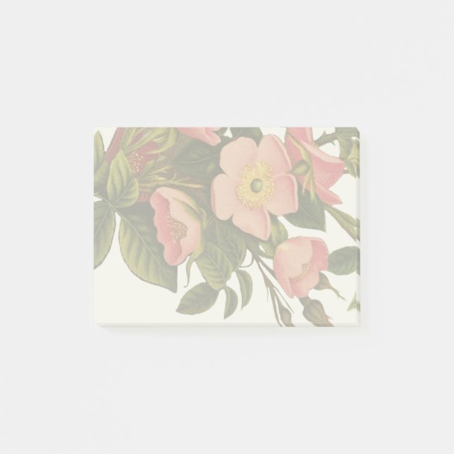 Post-it® Belle Botanique rose Rose vintage (Devant)