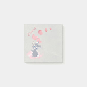 Post-it® Belle Caricature Bunny Valentine Notes