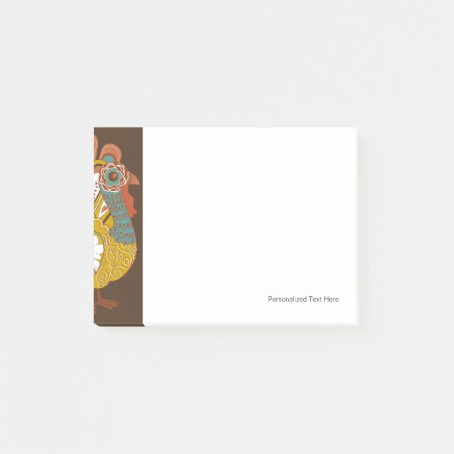 Post-it® Belle carte Turquie bon thanksgiving (Devant)