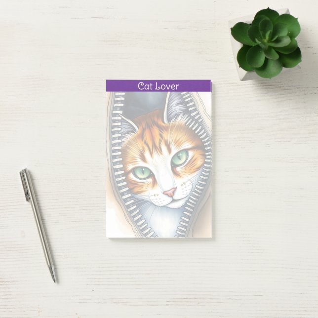 Post-it® Belle Collection de chats en aquarelle tendance (Bureau)
