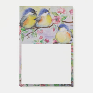 Post-it® Belle Éperviers Notes collantes Petits oiseaux