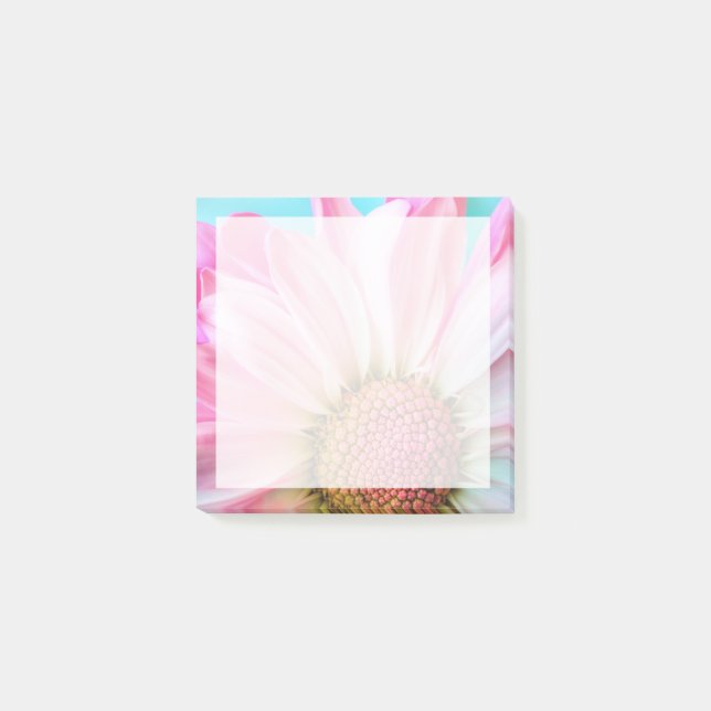 Post-it® Belle Fleur rose Gros plan Photo (Devant)