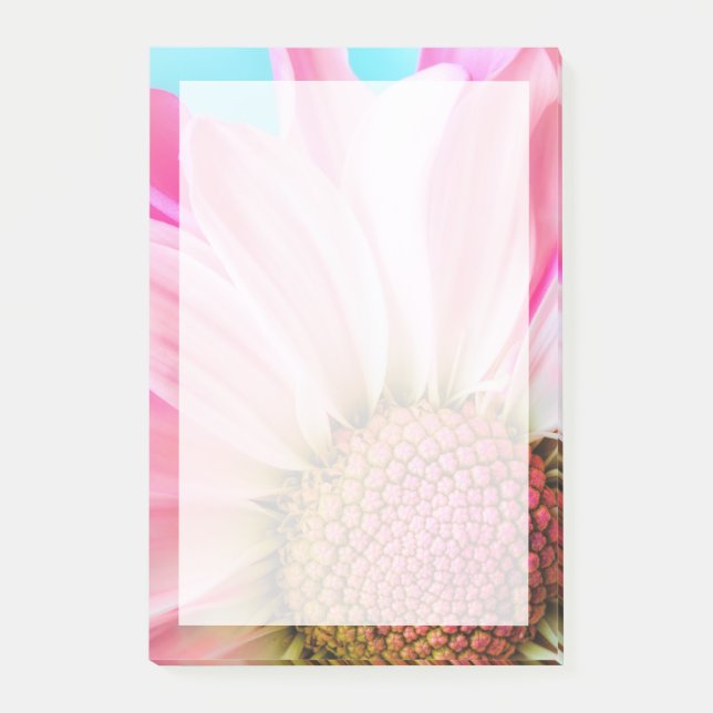 Post-it® Belle Fleur rose Gros plan Photo (Devant)