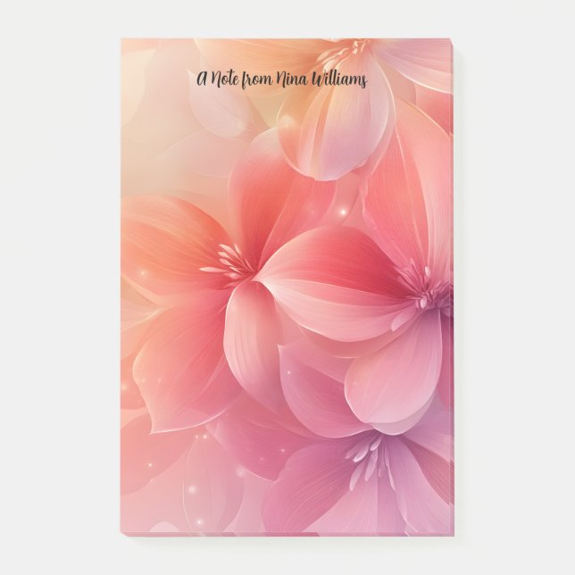 Post-it® Belle Fleur rose romantique (Devant)