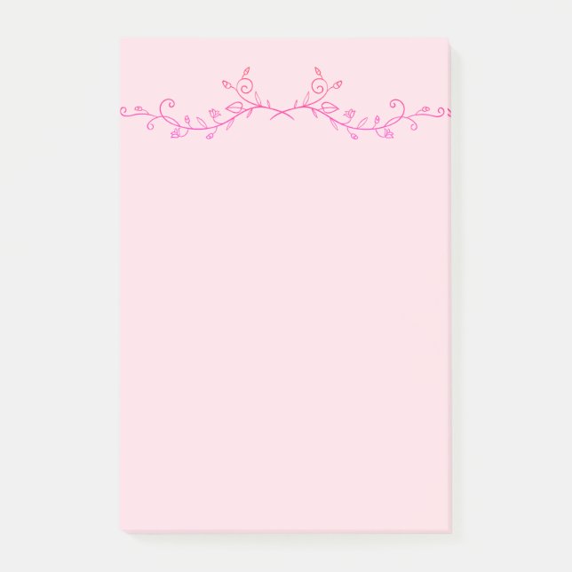 Post-it® Belle florale rose (Devant)