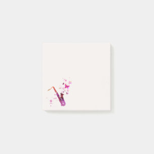Post-it® Belle papeterie de saxophone fille