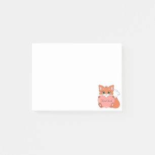 Post-it® Belle Petite Fox Post-it Notes