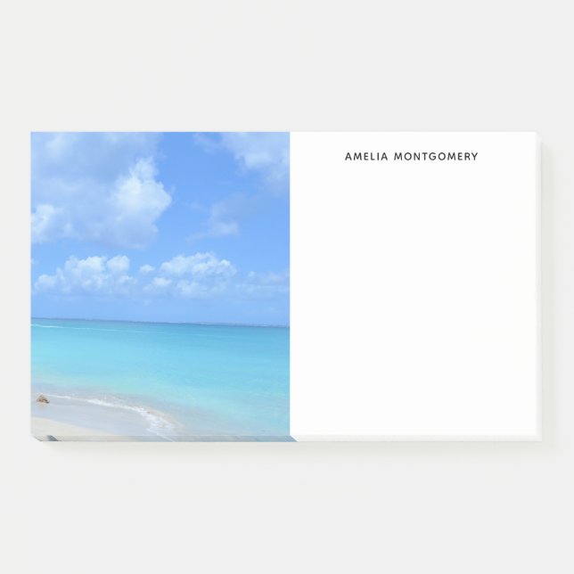 Post-it® Belle Plage Tropicale Turquoise (Devant)