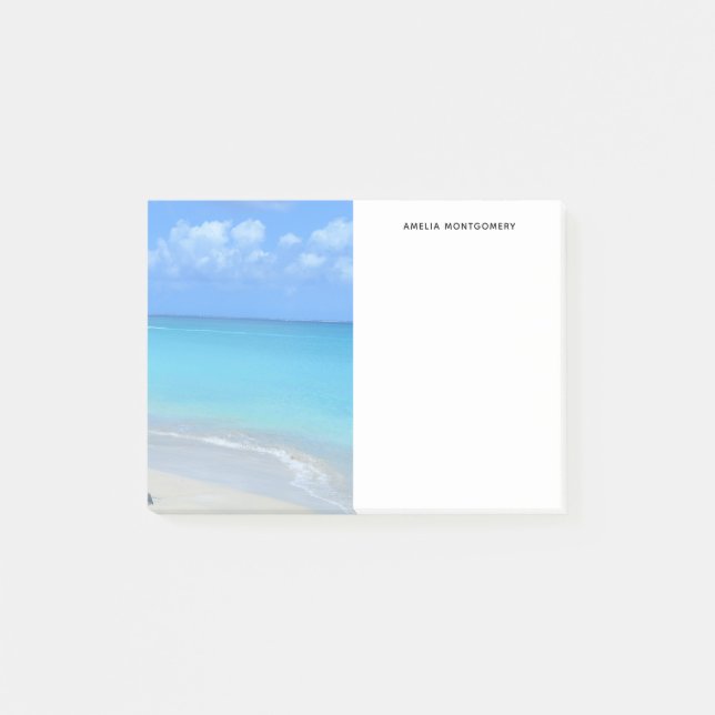 Post-it® Belle Plage Tropicale Turquoise (Devant)