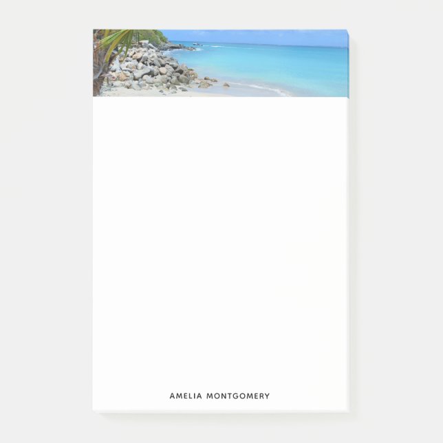Post-it® Belle Plage Tropicale Turquoise (Devant)