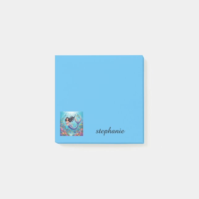 Post-it® Belle Sirène sous la Mer | Personnaliser (Devant)