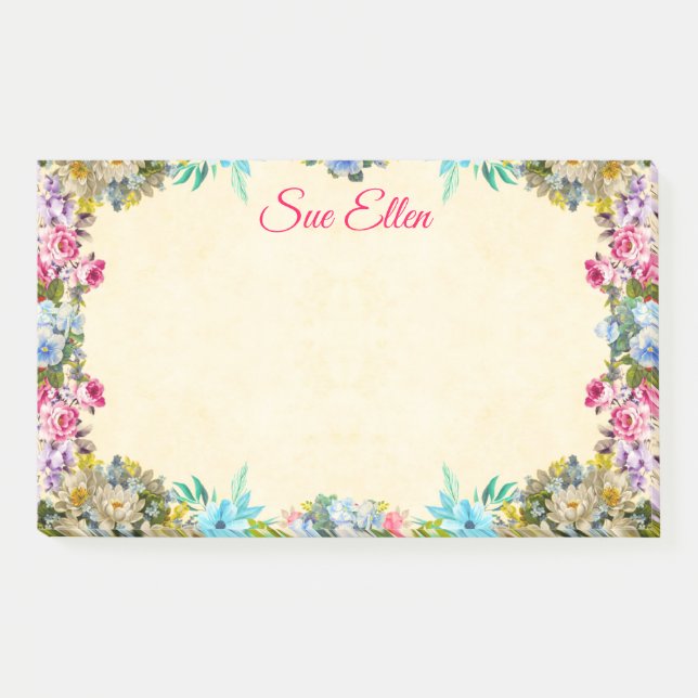 Post-it® Belles fleurs 527 Notes post-it (Devant)