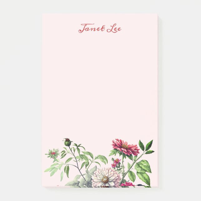 Post-it® Belles Fleurs Et Basses Notes (Devant)