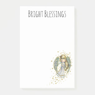 Post-it® Bénédictions brillantes mignonette Angel Sticky Po