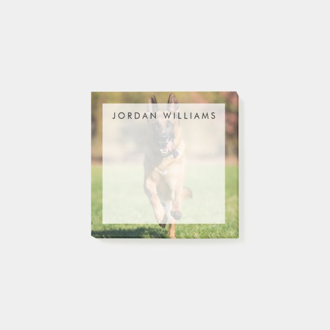 Post-it® Berger allemand en course (Devant)