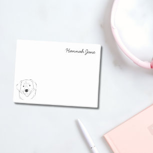 Post-it® Bernese Mountain Dog Black & White Personnalisé