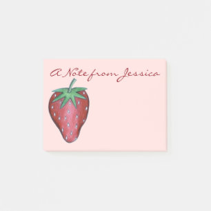 Post-it® Berry Fruit de fraise rouge personnalisé Poster so