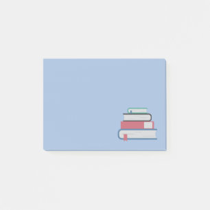 Post-it® Bibliothécaire d'enseignants de livres empilés s