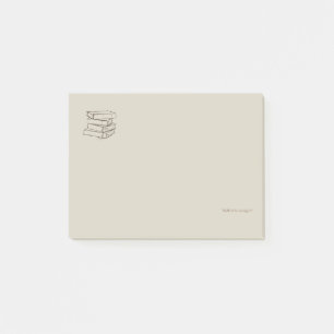 Post-it®  Bibliothèque Dark Academia-Minimaliste Livres Vin