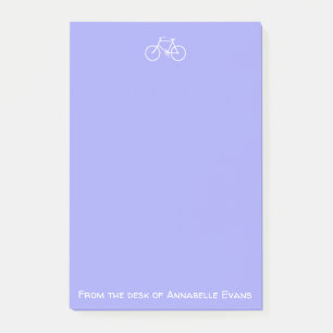 Post-it® Bicyclette blanche sur la violette