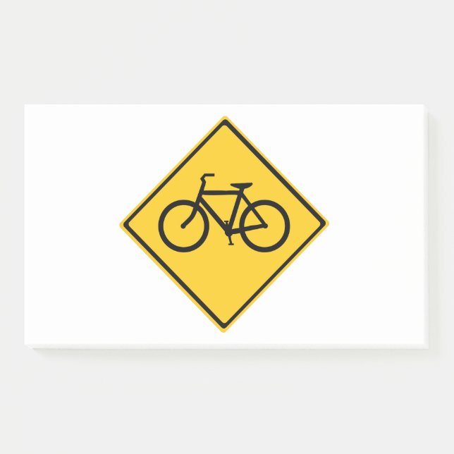 Post-it® Bicyclette pour panneau routier (Devant)