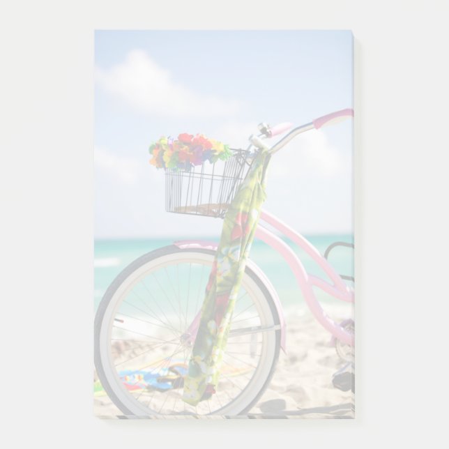 Post-it® Bicyclette sur la plage | Miami, la Floride (Devant)