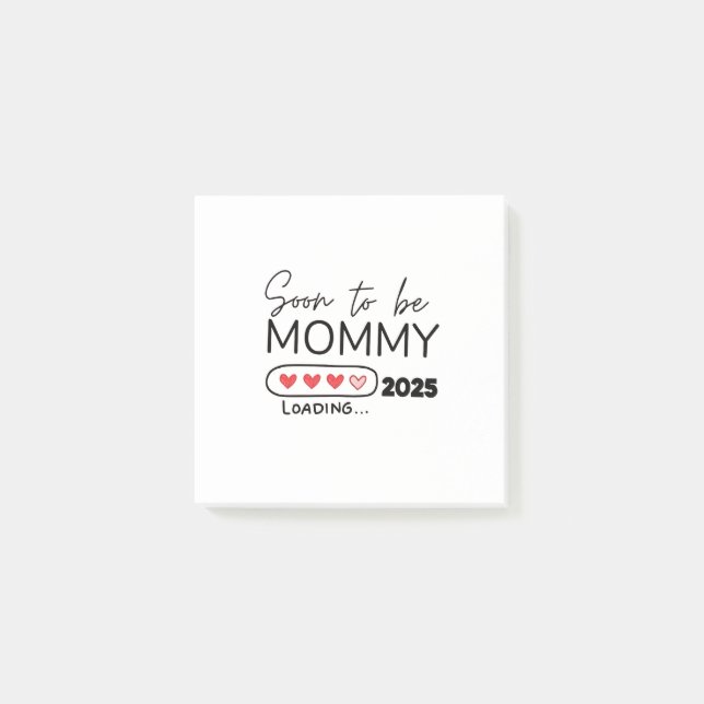 Post-it® Bientôt être maman 2025 Saint Valentin Grossesse (Devant)
