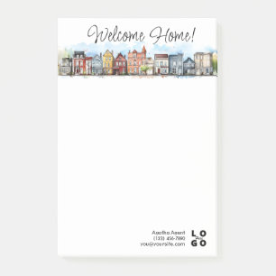 Post-it® Bienvenue Accueil Immobilier Fermer Cadeau