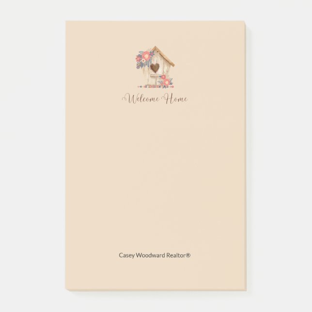 Post-it® Bienvenue Accueil Realtor Félicitations (Devant)