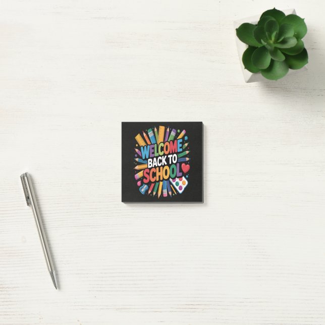 Post-it® Bienvenue au retour à l'école (Bureau)