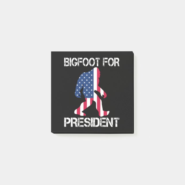 Post-it® Bigfoot pour le président Funny Bigfoot (Devant)