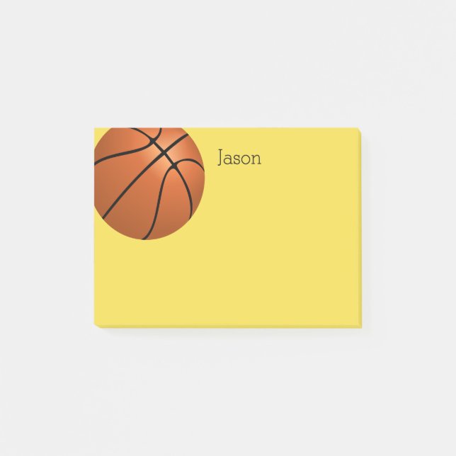 Post-it® billet de basketball personnalisé pour personnalis (Devant)