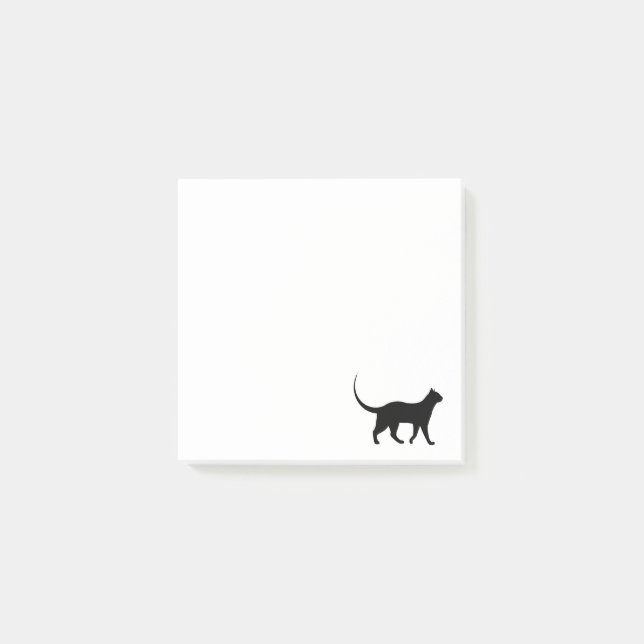 Post-it® Billet de chat noir (Devant)