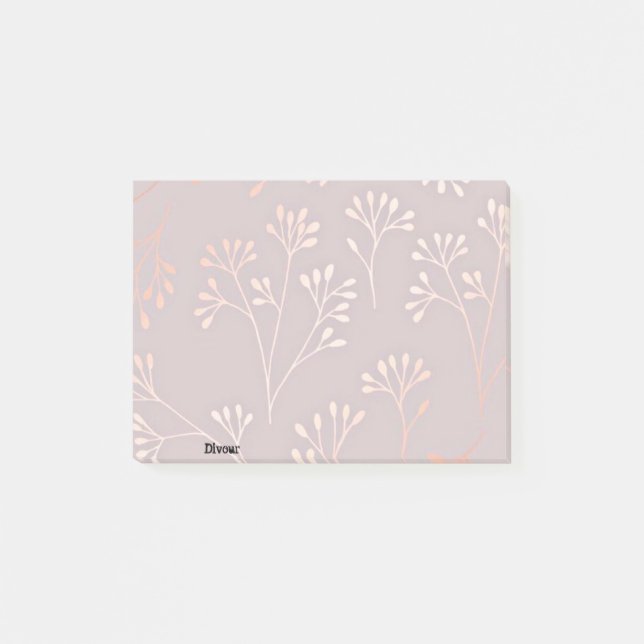 Post-it® billet rose il note (Devant)
