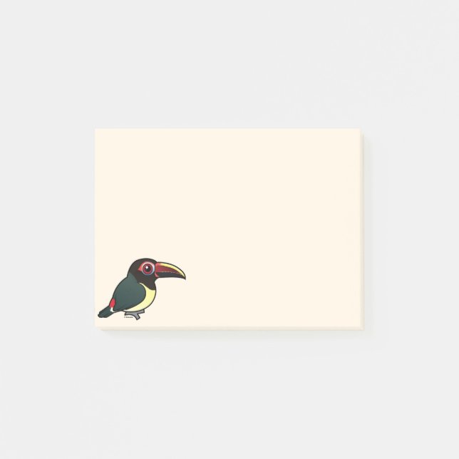 Post-it® Birdorable Aracari vert (Devant)