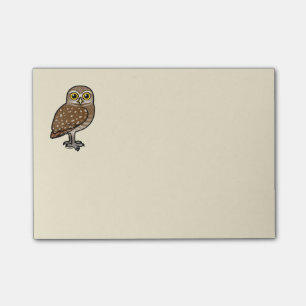 Post-it® Birdorable creusant le hibou