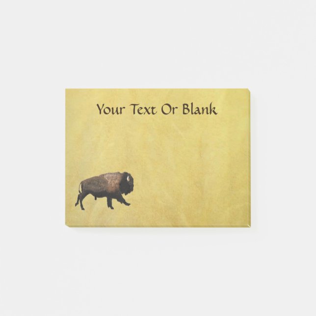 Post-it® Bison galopant (Devant)