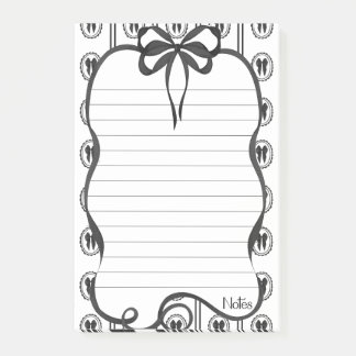 Post-it® Black Bow Notes 4x6 Sticky Notepad