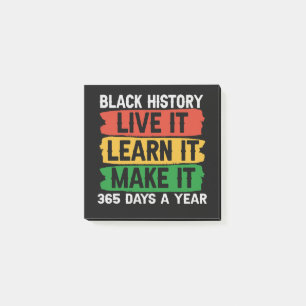 Post-it® Black History Live it Apprenez-le Faire 365 jours