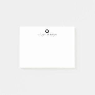 Post-it® Black Notes postales personnalisées de l'accent
