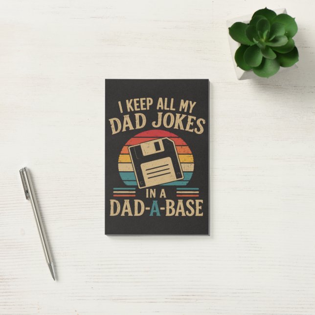 Post-it® Blagues de papa dans une base de papa (Bureau)