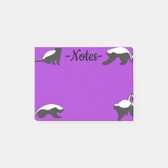 Post-it® Blaireaux (Devant)