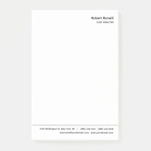 Post-it® Blanc clair minimaliste moderne