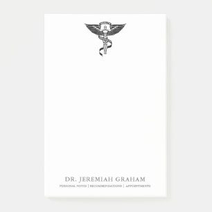 Post-it® Blanc et noir personnalisés par bureau de